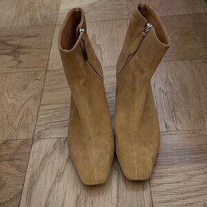 Rag & Bone Camel Suede Ankle Booties